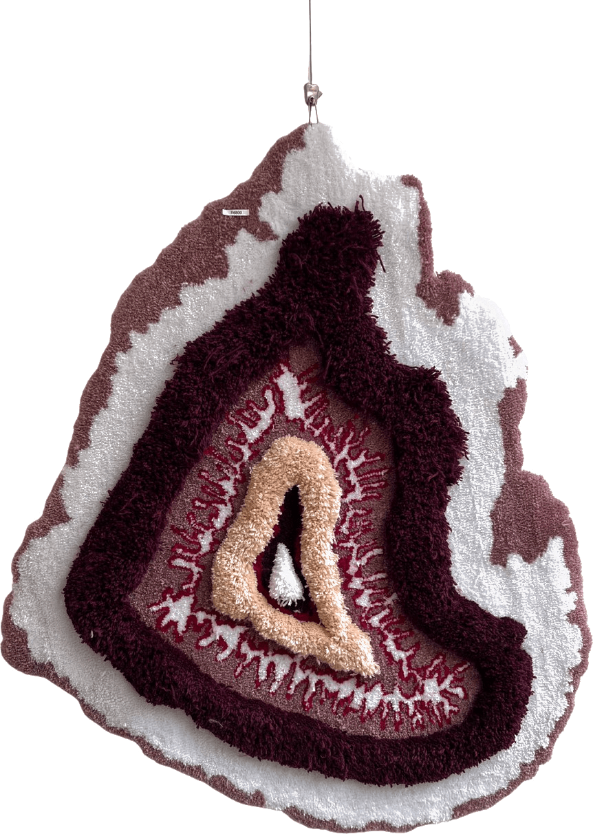 Geode, 2025: Acrylic yarn, 116 × 49cm