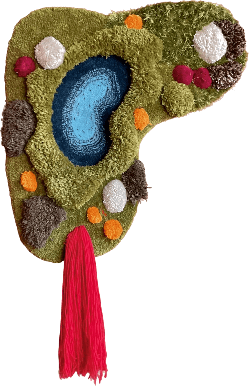 The Portal, 2025: Acrylic yarn, 104 × 74cm